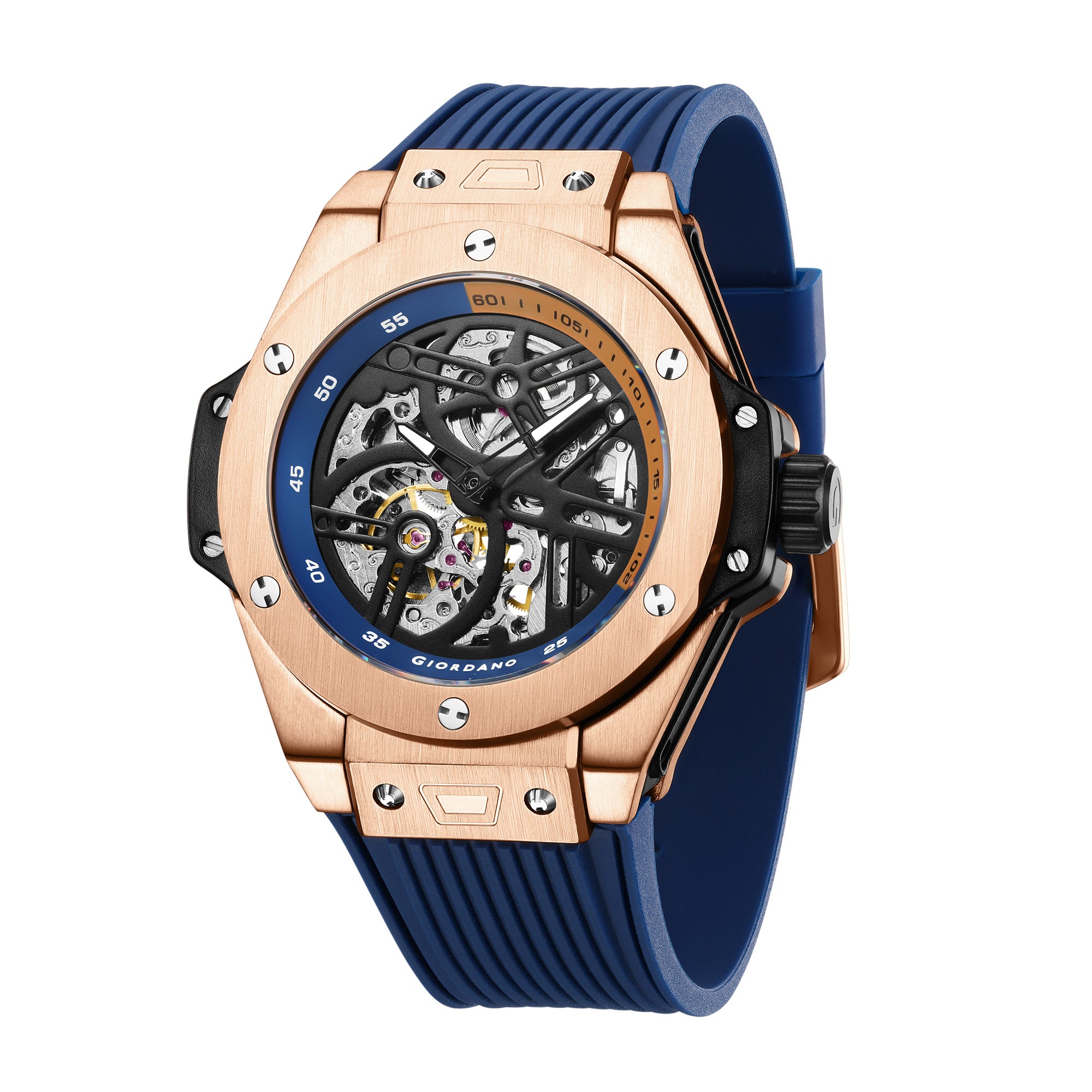 Giordano Premier Phantom Collection Automatic Skeleton Watch for Men - GZ-50240-02