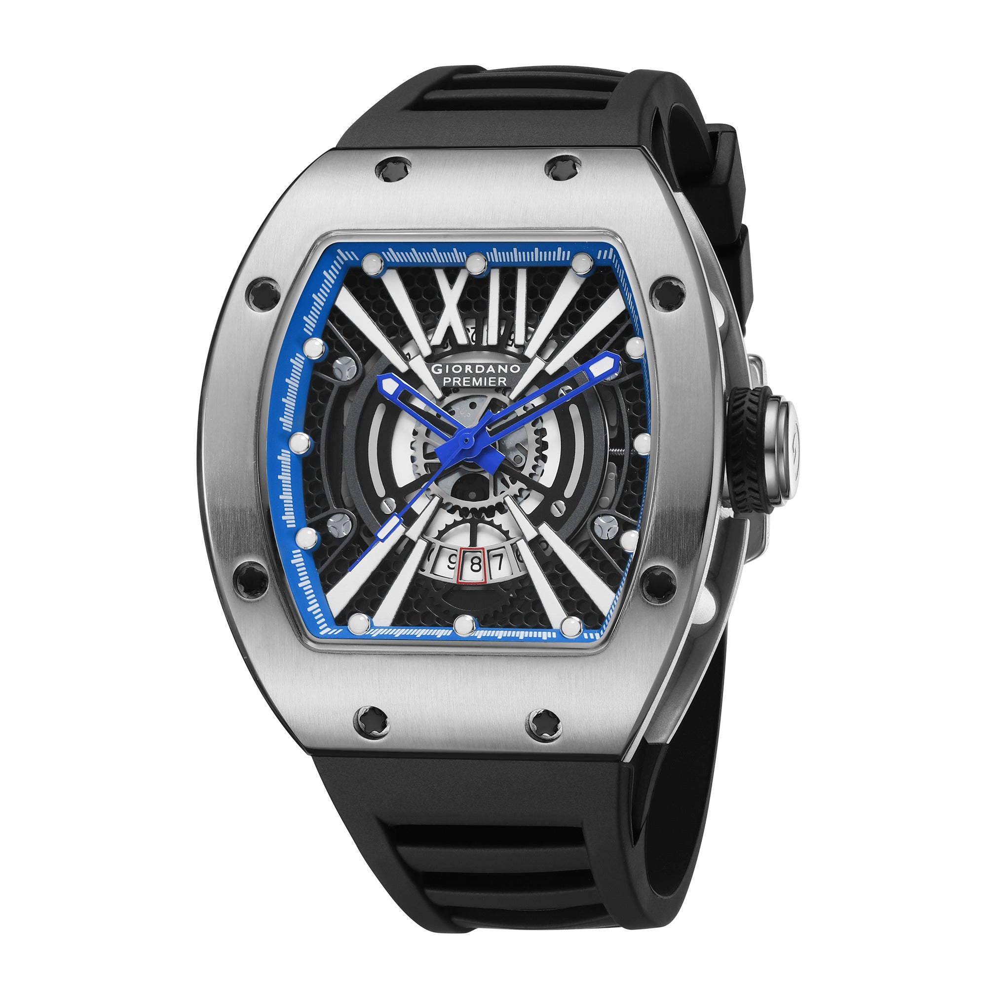 Giordano Premier Romech Collection Analog Skeleton Watch for Men - GZ-50230-01