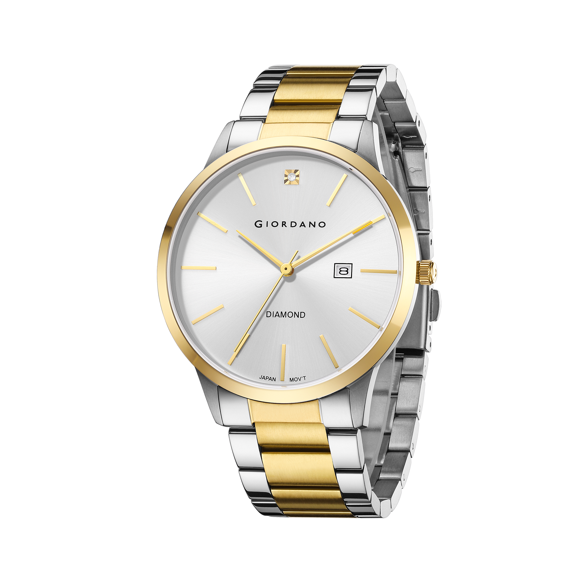 Giordano Analog Stylish Watch for Men & Boys Water Resistant Fashion Watch Round Shape with 3 Hand Mechanism Wrist Watch to Compliment Your Look/Ideal Gift for Male | GZ-50101-44