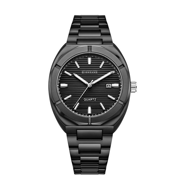 Giordano Modern  Watch for men – Textured Dial, Date Display and Stainless Steel Strap GZ-50141-11