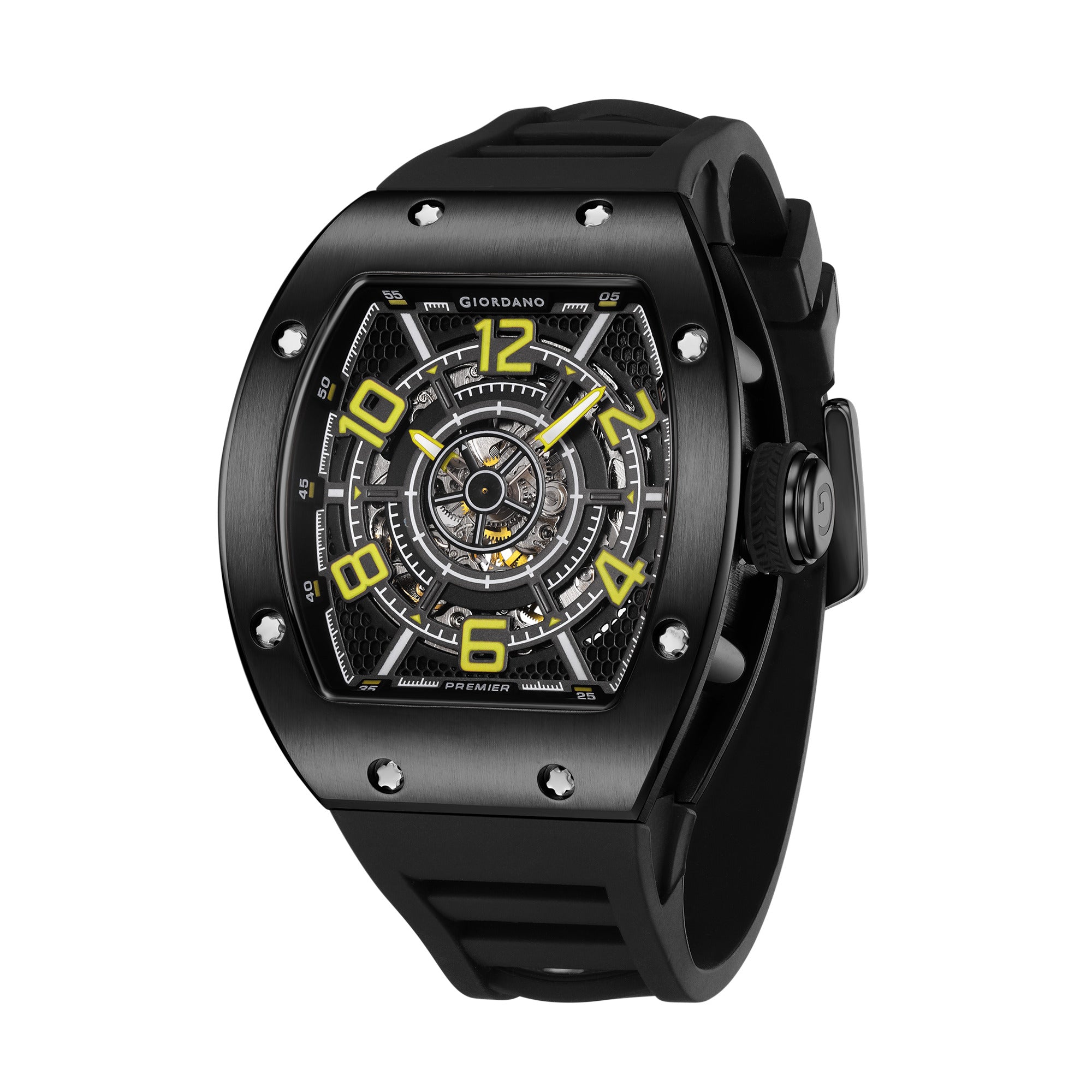 Giordano Premier Vector Collection Automatic Analog Skeleton Watch for Men - GZ-50229-02