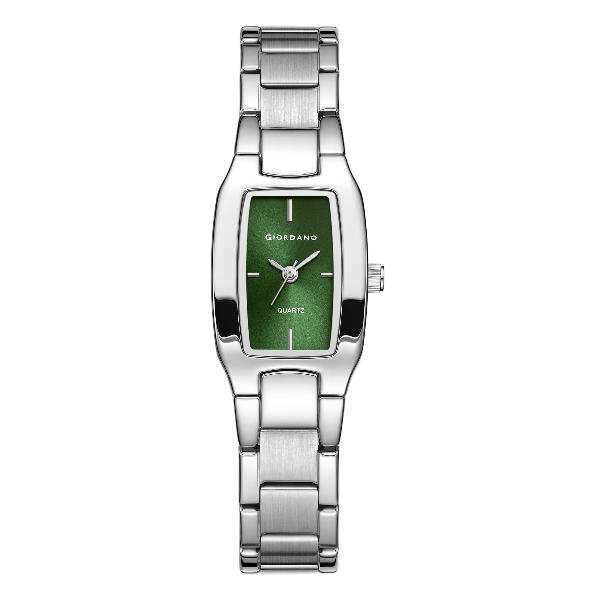 Giordano Classic Analog Watch Watch for Women with Rectangular Dial, Quartz Movement & Stainless Steel Strap - GZ-60170-55