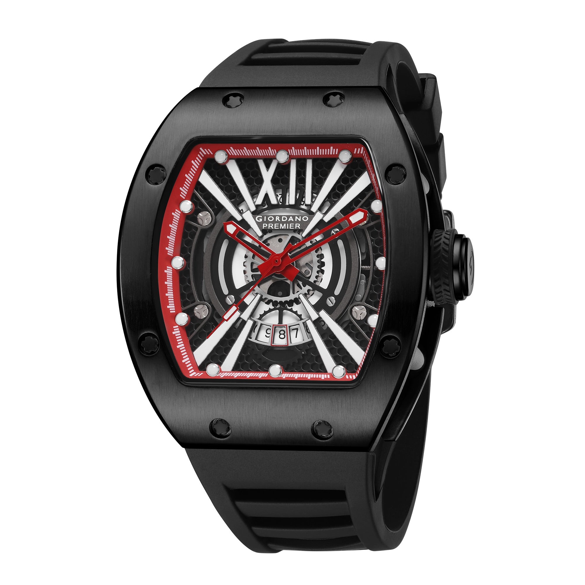 Giordano Premier Romech Collection Analog Skeleton Watch for Men - GZ-50230-02