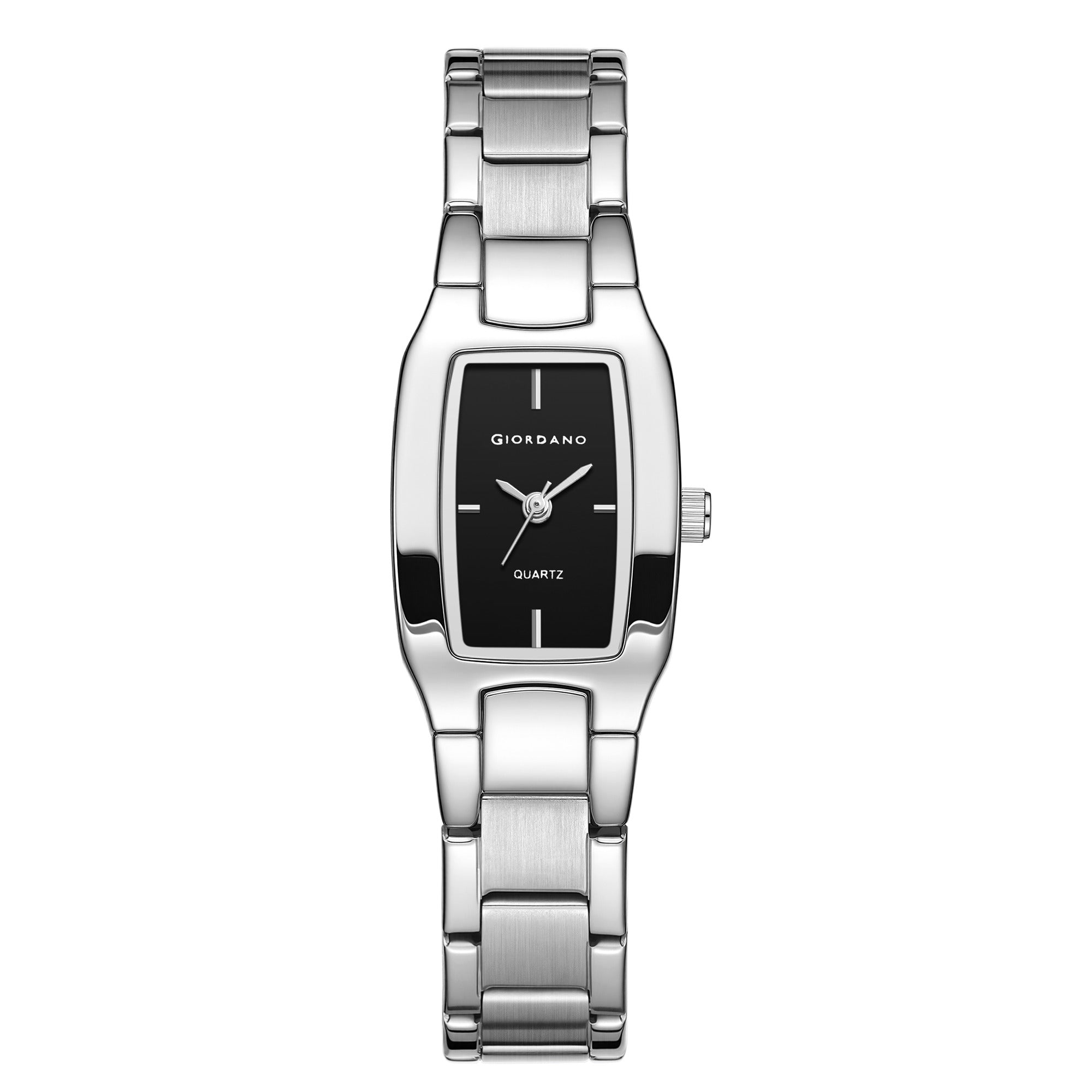 Giordano Classic Analog Watch Watch for Women with Rectangular Dial, Quartz Movement & Stainless Steel Strap - GZ-60170-11