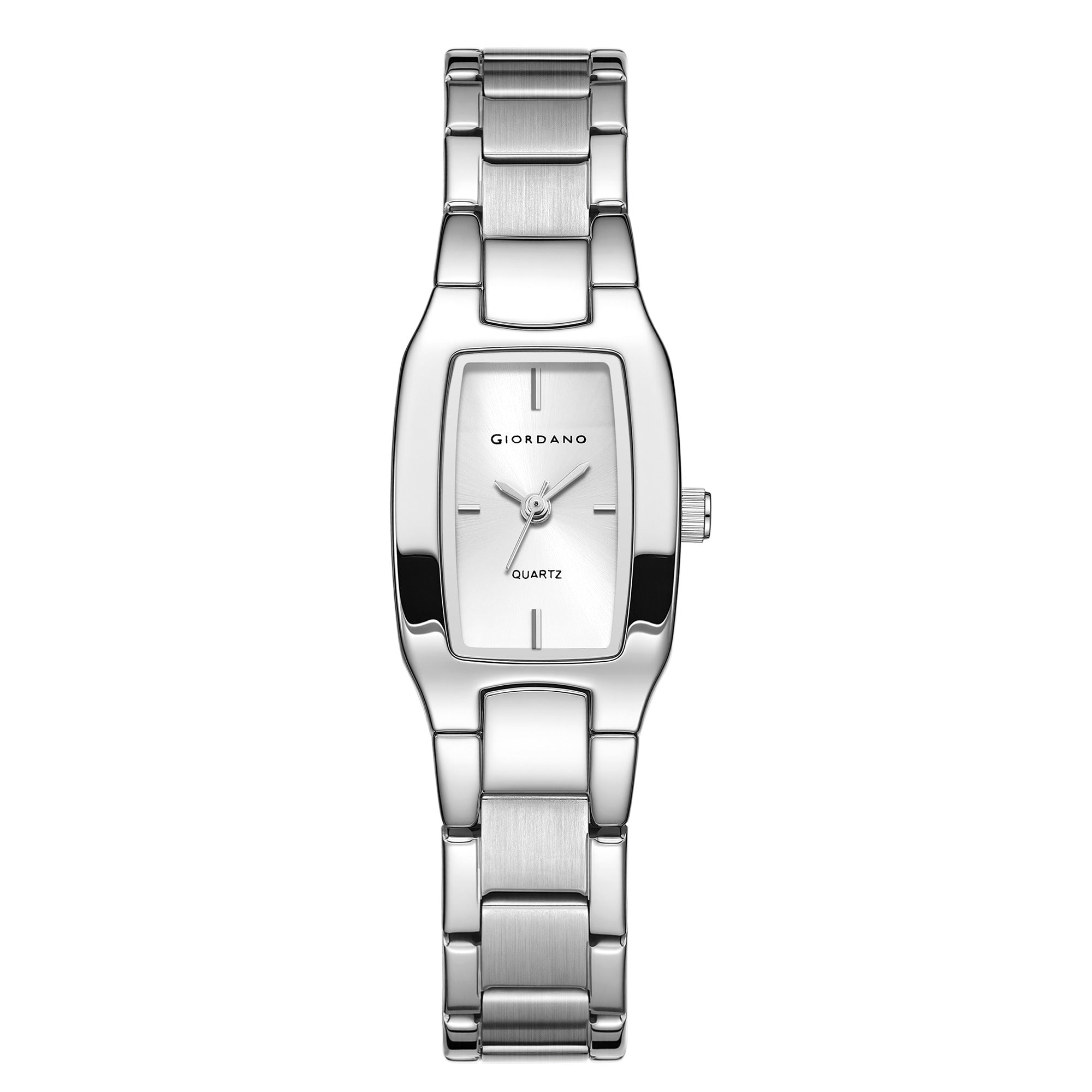 Giordano Classic Analog Watch Watch for Women with Rectangular Dial, Quartz Movement & Stainless Steel Strap - GZ-60170-22