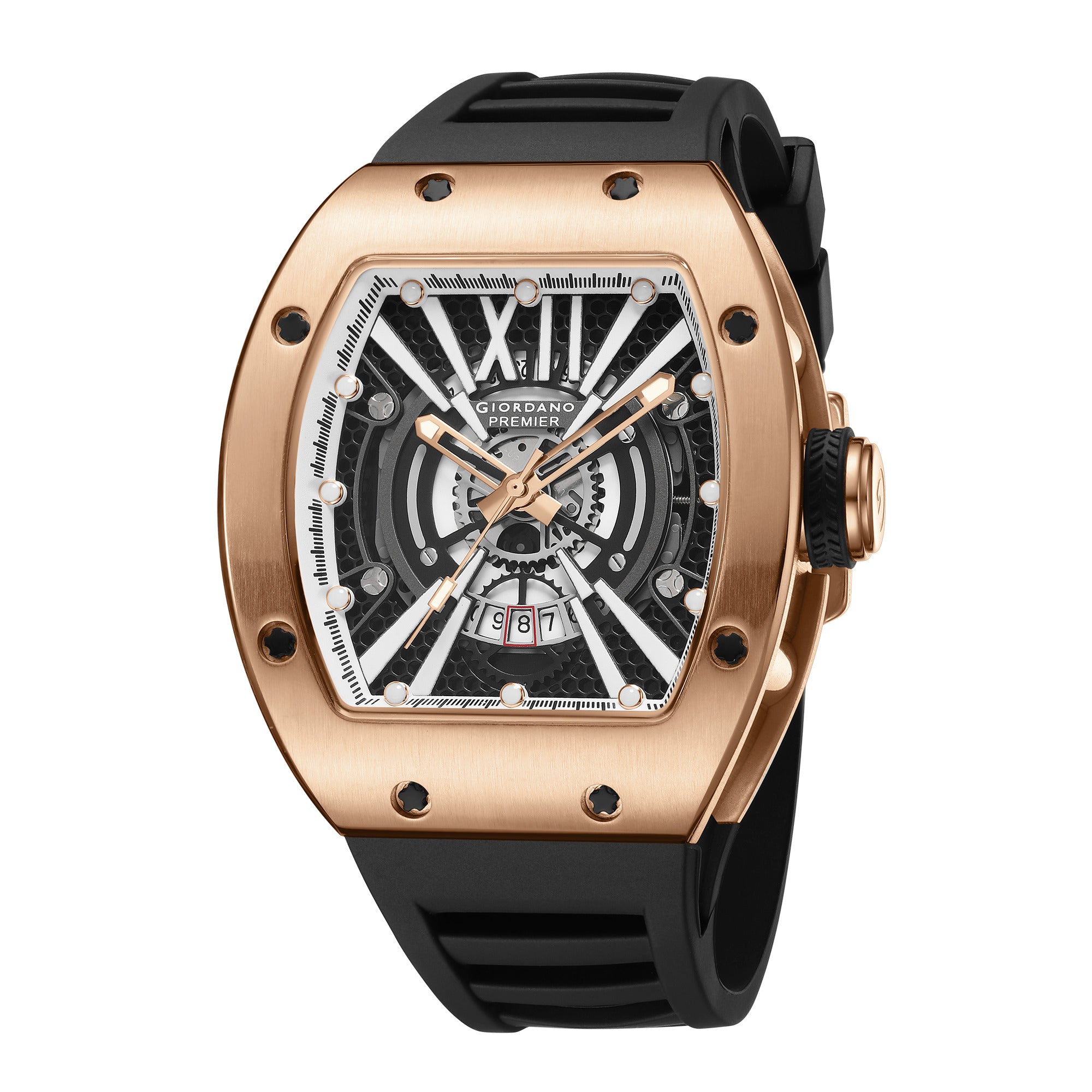 Giordano Premier Romech Collection Analog Skeleton Watch for Men - GZ-50230-03