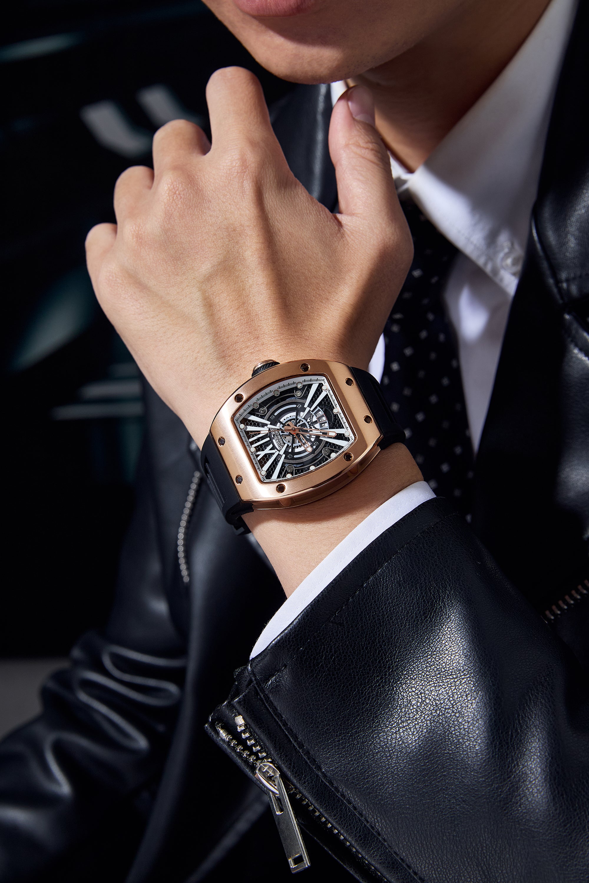 Giordano Premier Romech Collection Analog Skeleton Watch for Men - GZ-50230-03