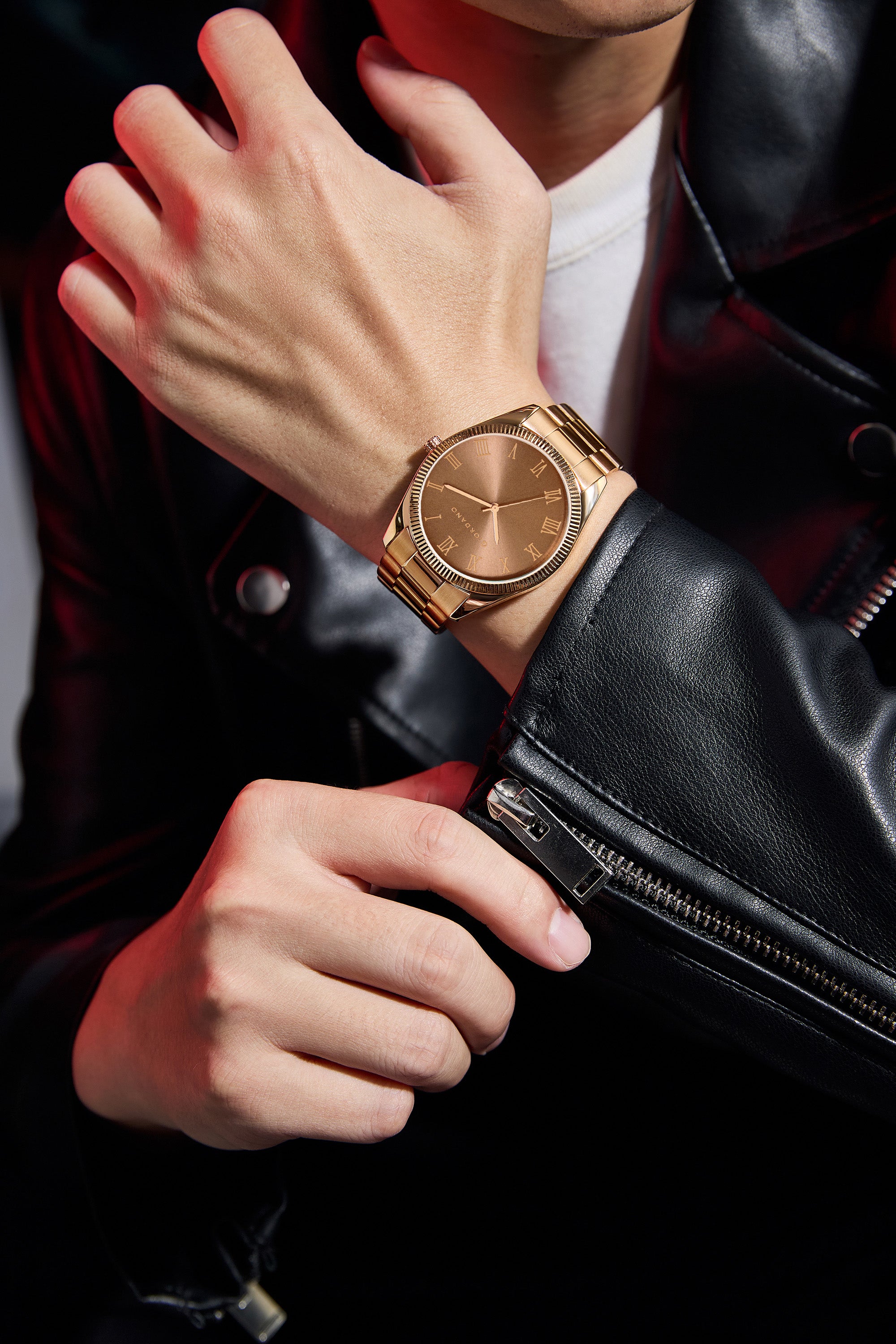Giordano Analog Wrist Watch for Men Stylish Metal Strap with Water Resistant 3 Hand Mechanism for Men and Boys to Compliment Your Look/Ideal Gift for Male - GZ-50112-44