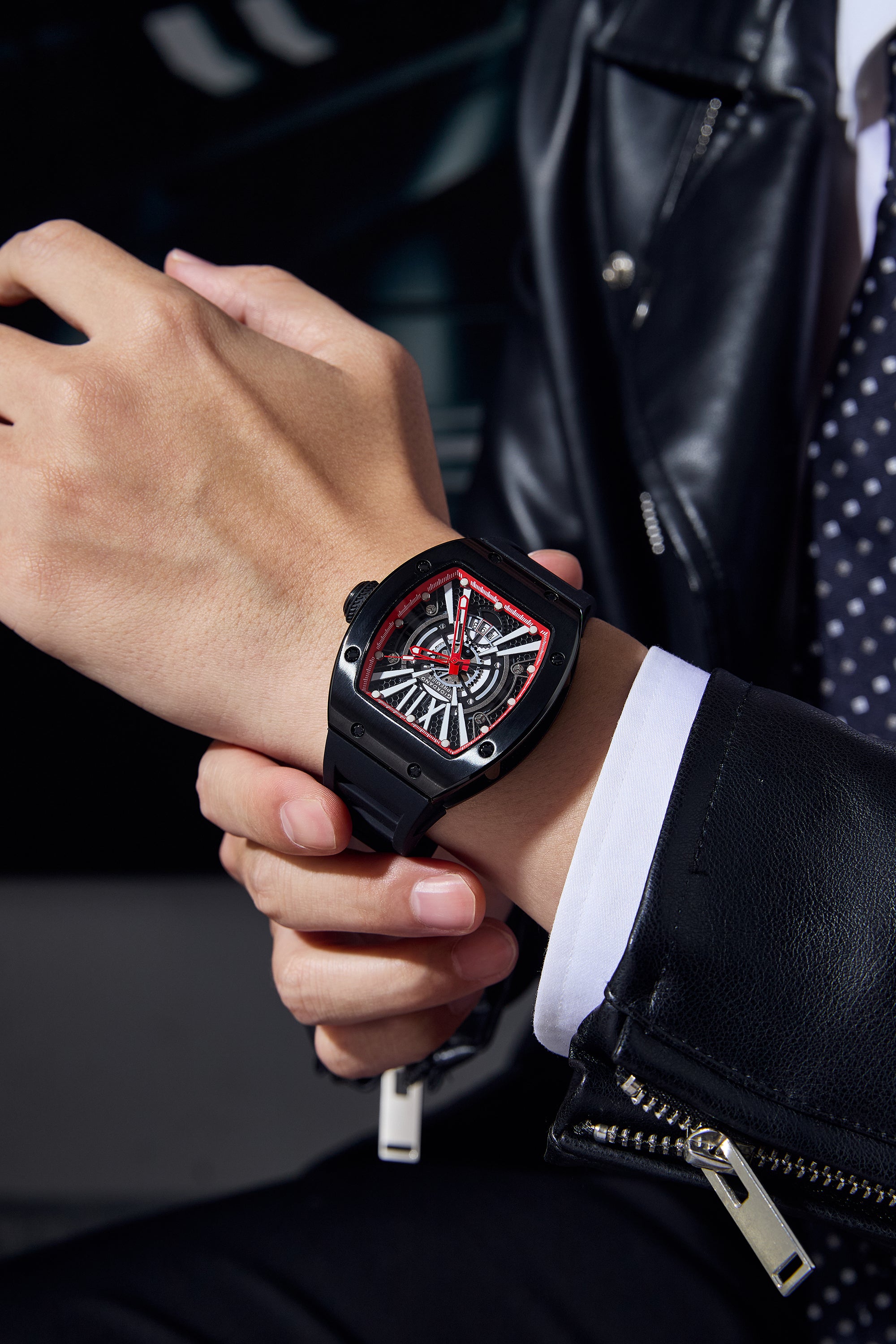 Giordano Premier Romech Collection Analog Skeleton Watch for Men - GZ-50230-02