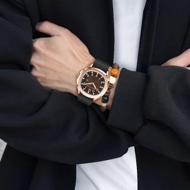 Giordano Modern Analog Watch with Textured dial and Sleek Silicon Strap for Men - GZ-50118-05