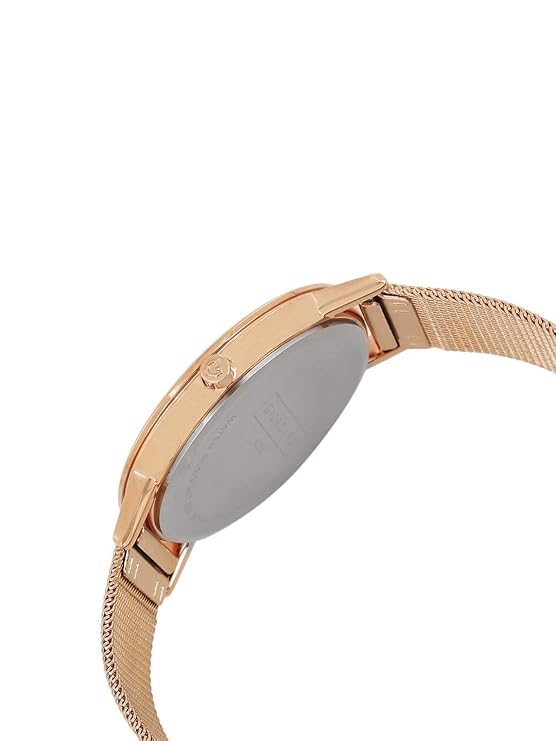 Giordano Brown Dial Analog Wrist Watch for Women with Stylish Mesh Band Ladies Wrist Watch|3 Hands Mechanism - A2052-33