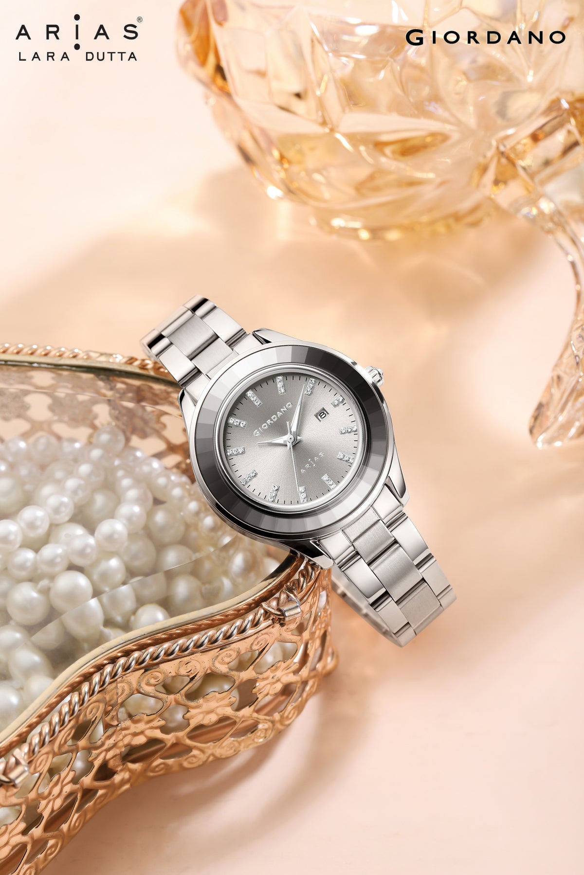 Giordano Arias Analog Quartz Watch For Women With Round Sunray Dial giordano-arias-analog-quartz-watch-for-women-with-round-sunray-dial