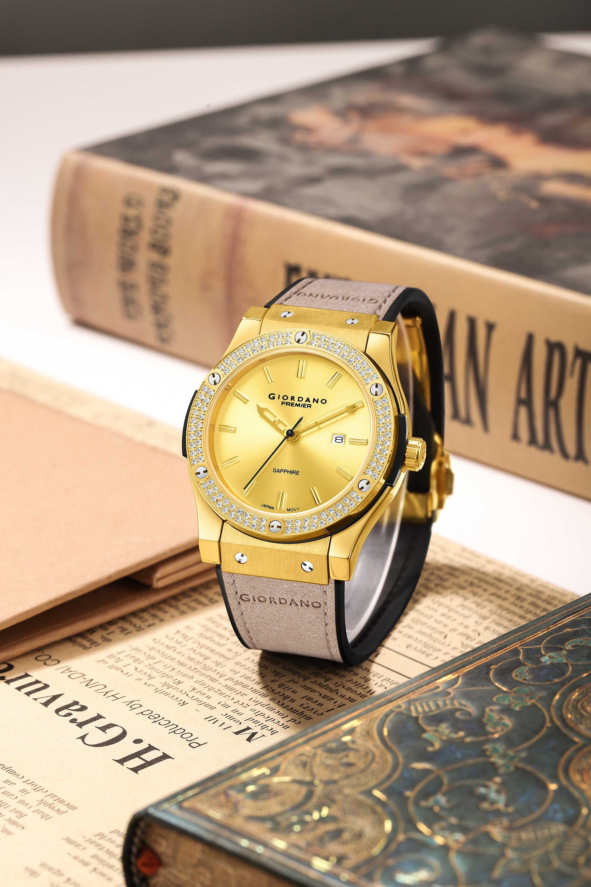 Giordano Premier Aura Collection Analog Quartz Watch for Men - GZ-50227-02