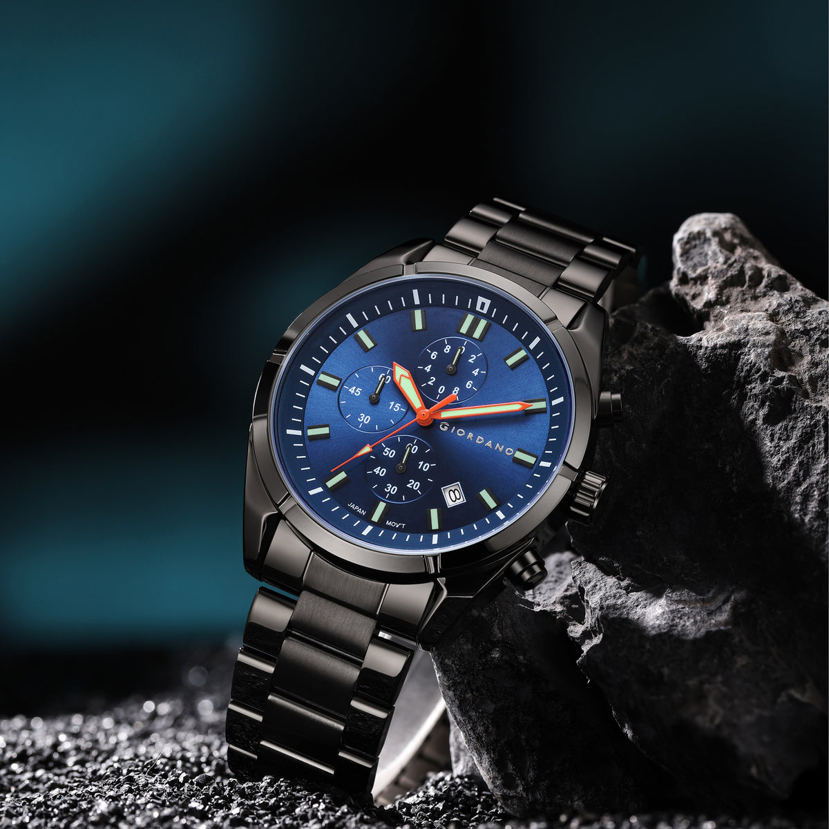 Giordano Multi Function Watch for Men with Round dial, Luminous Hands ...