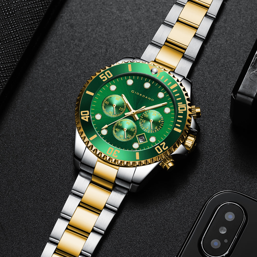 जियोर्जियो मल्टी-फंक्शन एनालॉग रिस्ट वॉच पुरुषों के लिए वाटर रेजिस्टेंट और क्लासी डायल और स्ट्रैप के साथ | अपने लुक को पूरा करें | पुरुषों और लड़कों के लिए आदर्श उपहार | GZ-50085-66