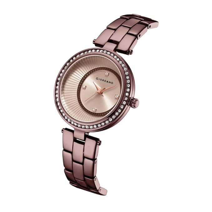 Giordano AW23 Collection Analog Stylish Wrist Watch for Women Water Resistant Classy Dial with Stainless Steel Case to Compliment Your Look | Ideal Gift for|Ladies|Girls - A2056
