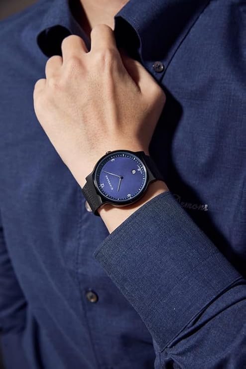 Giordano Analog Casual Round dial Wrist Watch for Men with mesh Metal Strap and Date Window | GZ-50057-22