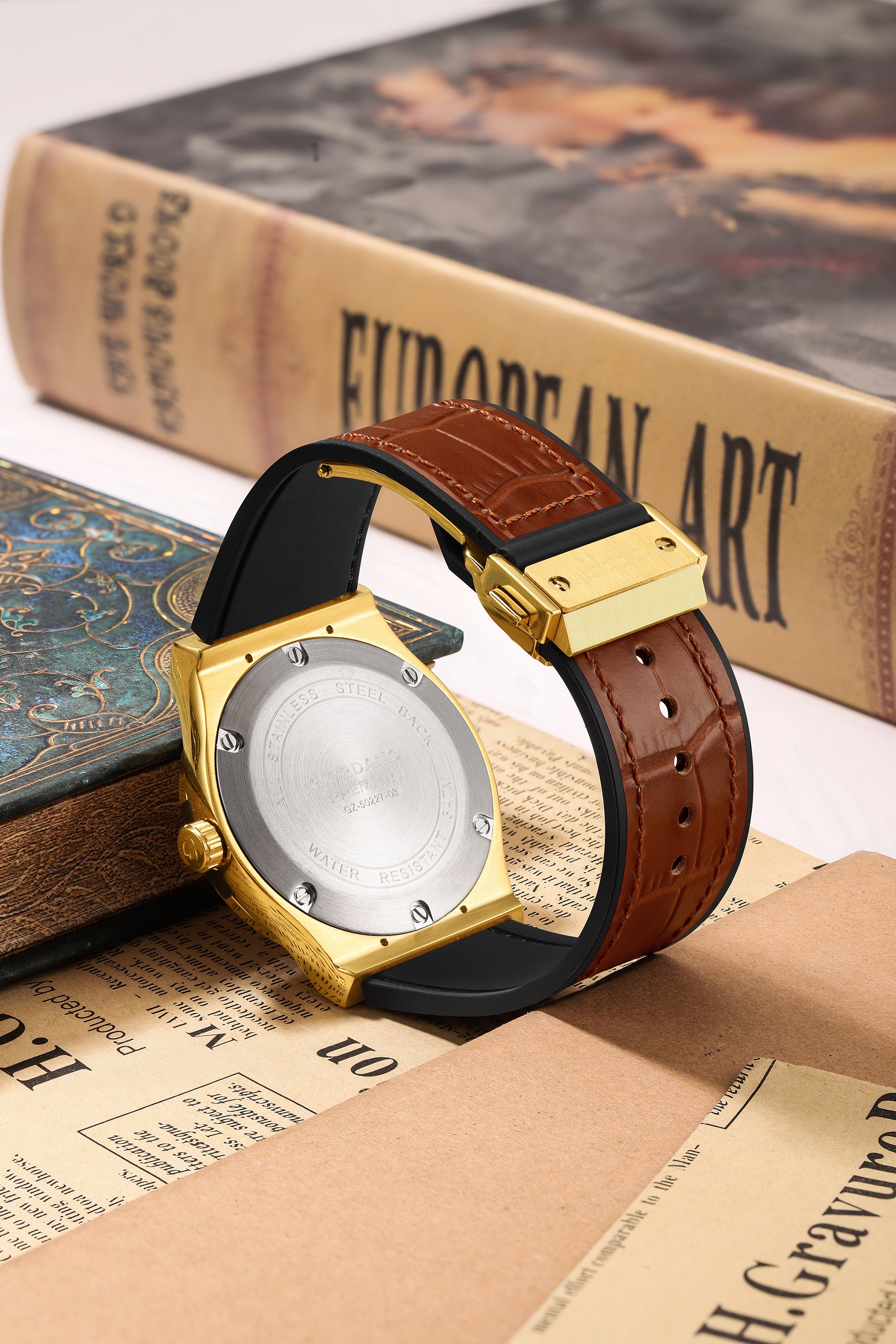 Giordano Premier Aura Collection Analog Quartz Watch for Men - GZ-50227-03