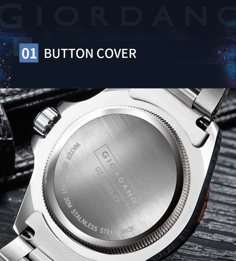 Giordano Multi-Function Analog Wrist Watch for Men Water Resistant with Classy Dial and Strap|Compliment Your Look|Ideal Gift for|Men's|Boy | GZ-50085-77