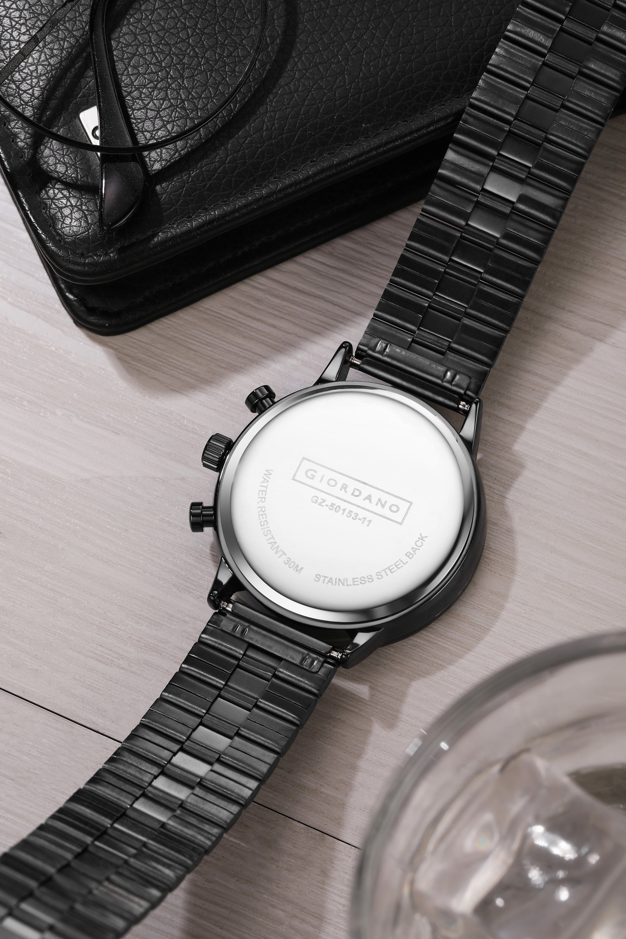 Giordano Analog Chronograph Watch for Men - Stainless Steel Case & strap| Modern Casual & Formal Wristwatch with Date | GZ-50153-11