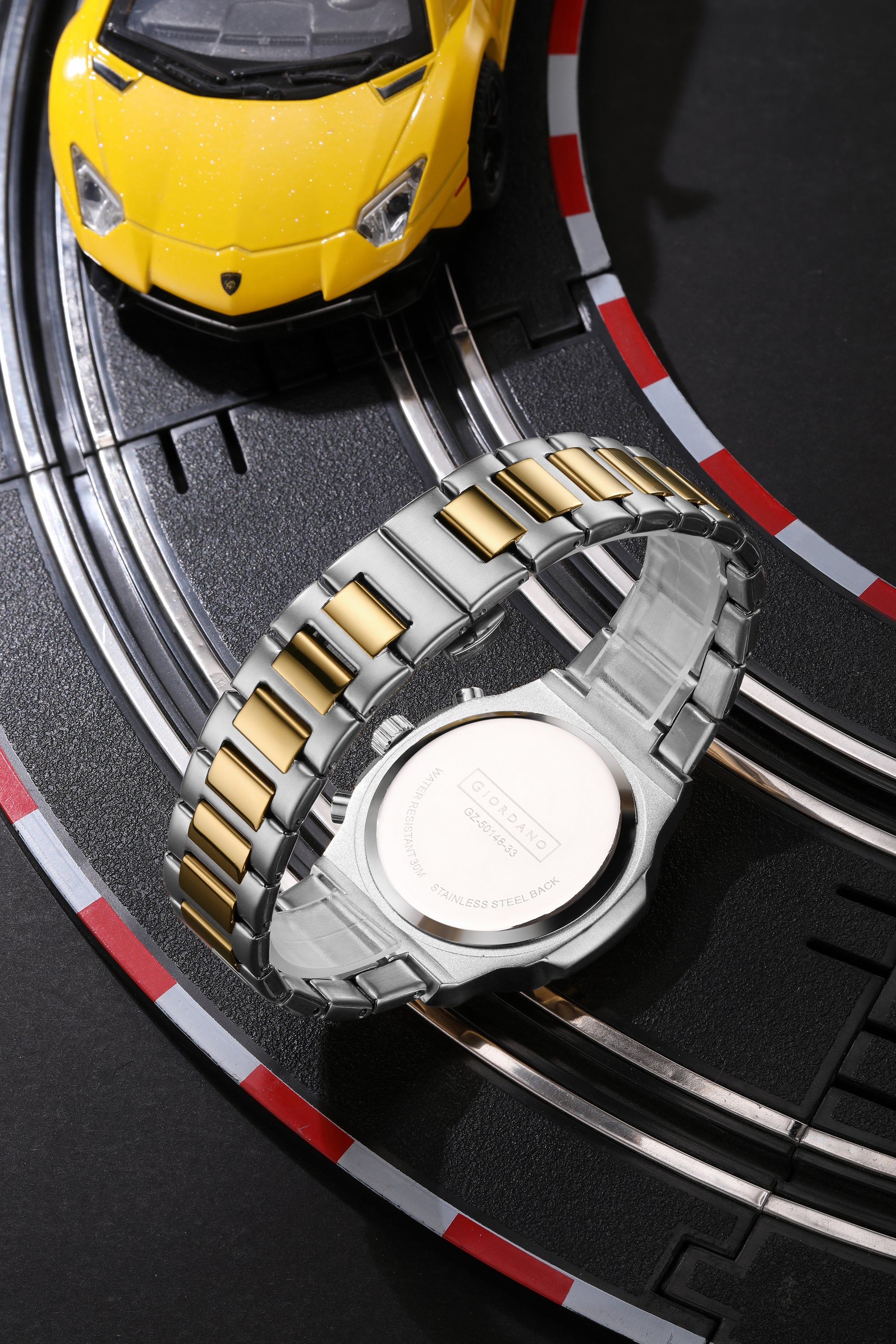 Giordano Modern Multifunctional Watch for Men with Octagonal dial , Date Display and stainless steel strap | GZ-50148-33