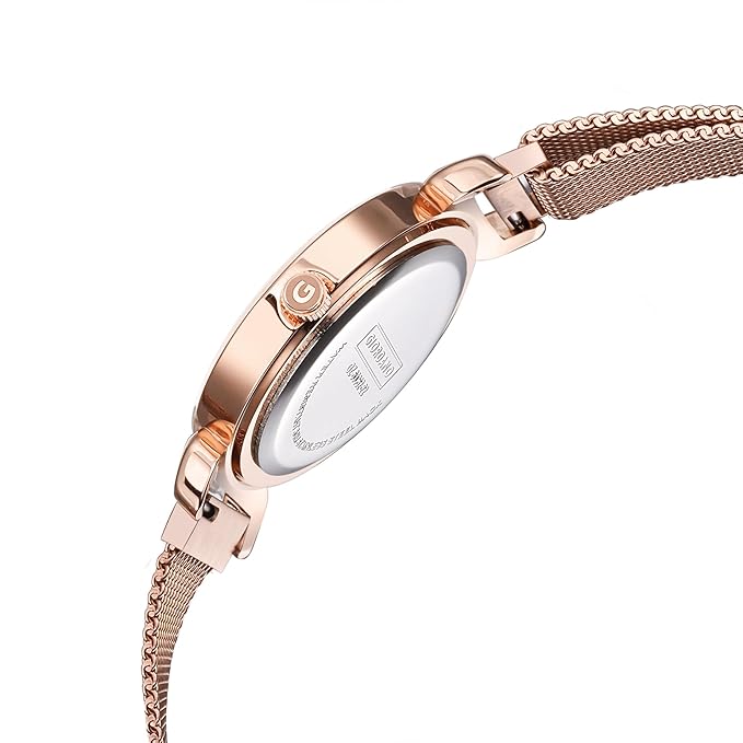 Giordano Silver  Analog Stylish Watch for Women with Mesh Metal Strap, 3 Hand Mechanism and Roman Numerals GZ-60062-22