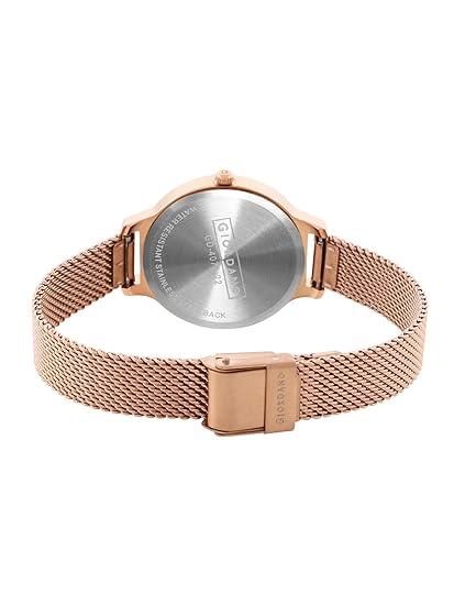 Giordano Analog Watch for Women Stylish Metal Strap| 3 Hands Mechanism with Water Resistance Latest Generation Premium Analogue Watches Ideal Gift for Female, Ladies & Girls - GD4071 | GD4071-22