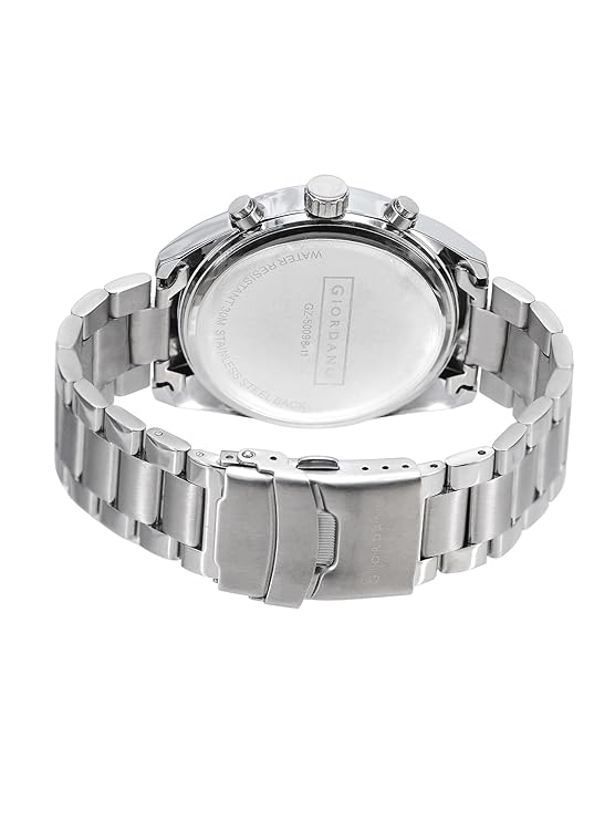Giordano Multi Function Watch for Men with Round dial, Luminous Hands and Stainless Steel Strap | GZ-50096-11