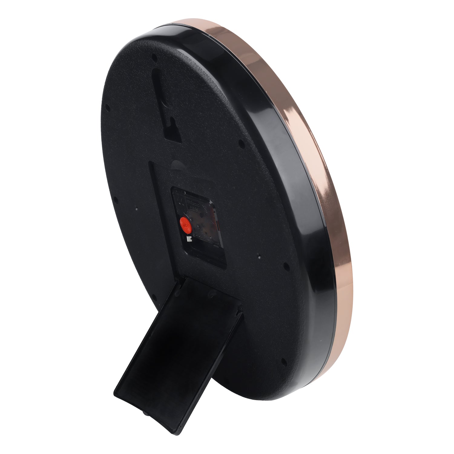 Giordano Wall Clock, Silent Sweep Non-Ticking Quartz Movement, White Dial, Rose Gold Oval Plastic Frame, Metal Hand - GDCLTY1001RGWHT