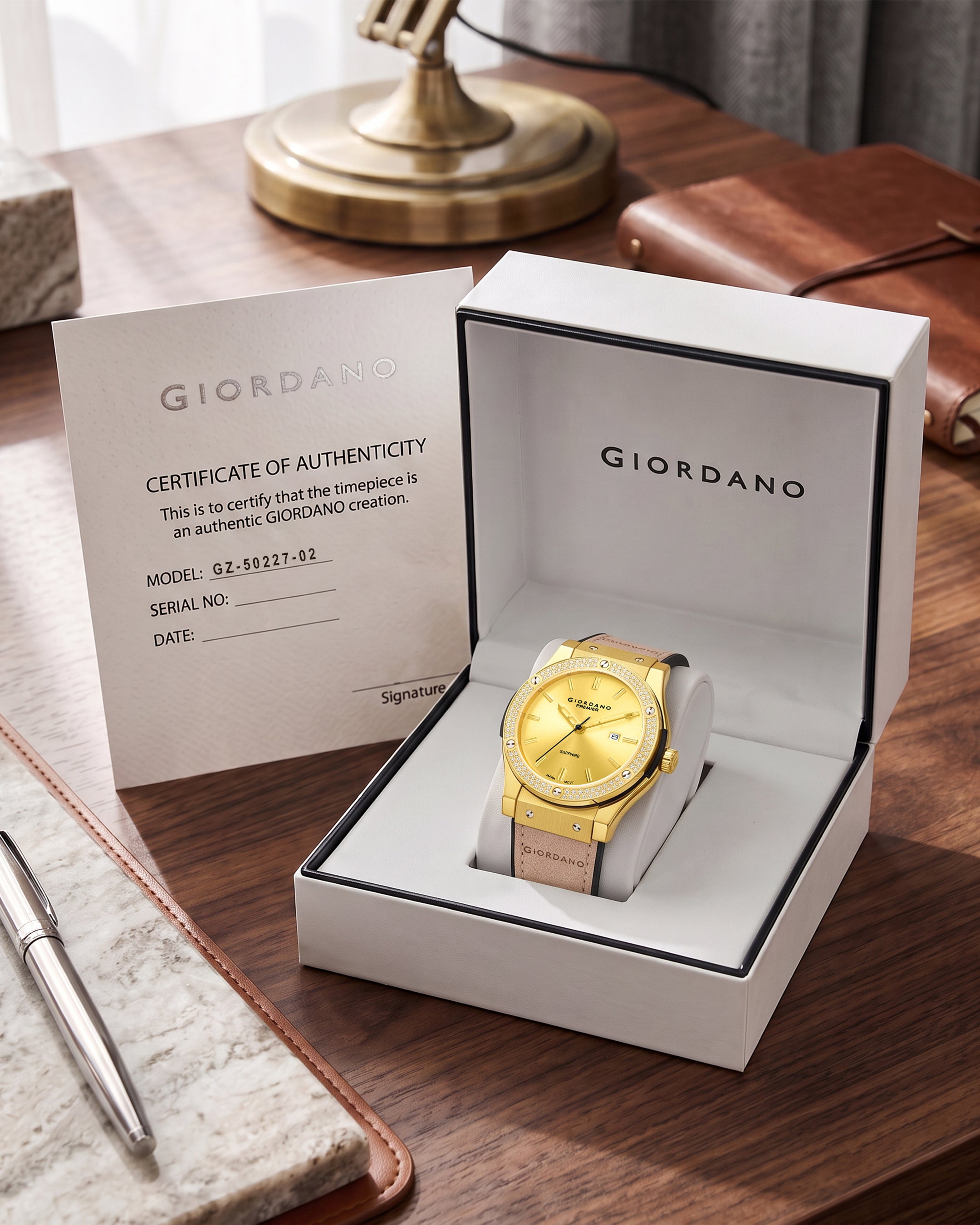 Giordano Premier Aura Collection Analog Quartz Watch for Men - GZ-50227-02