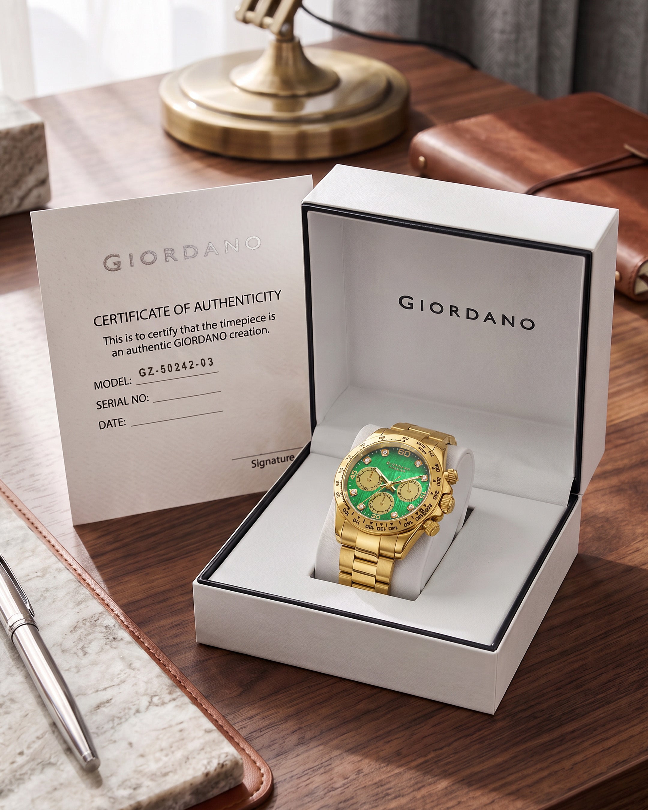 Giordano Premier Eleganza Collection Chronograph Analog Quartz Watch for Men - GZ-50242-03