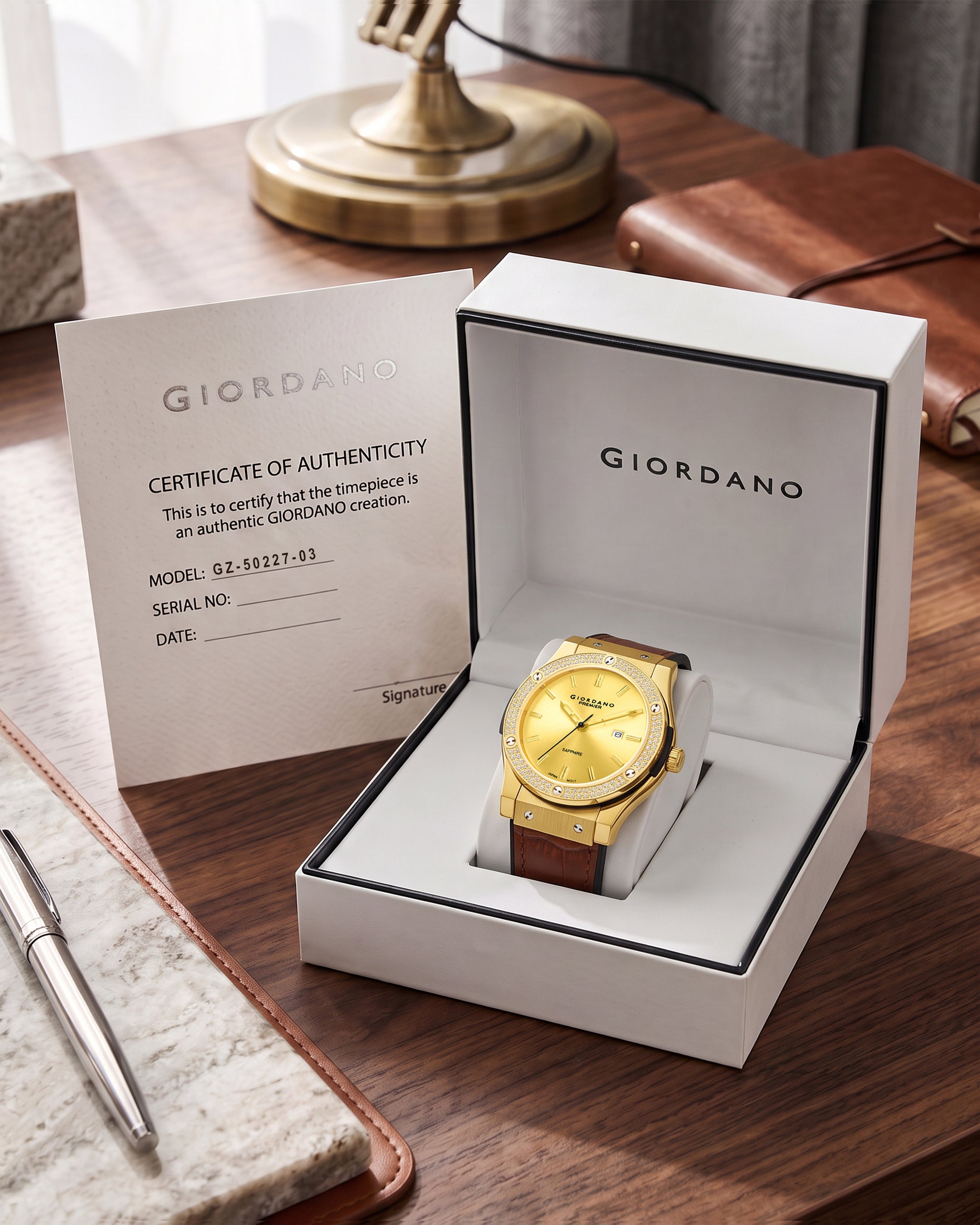 Giordano Premier Aura Collection Analog Quartz Watch for Men - GZ-50227-03