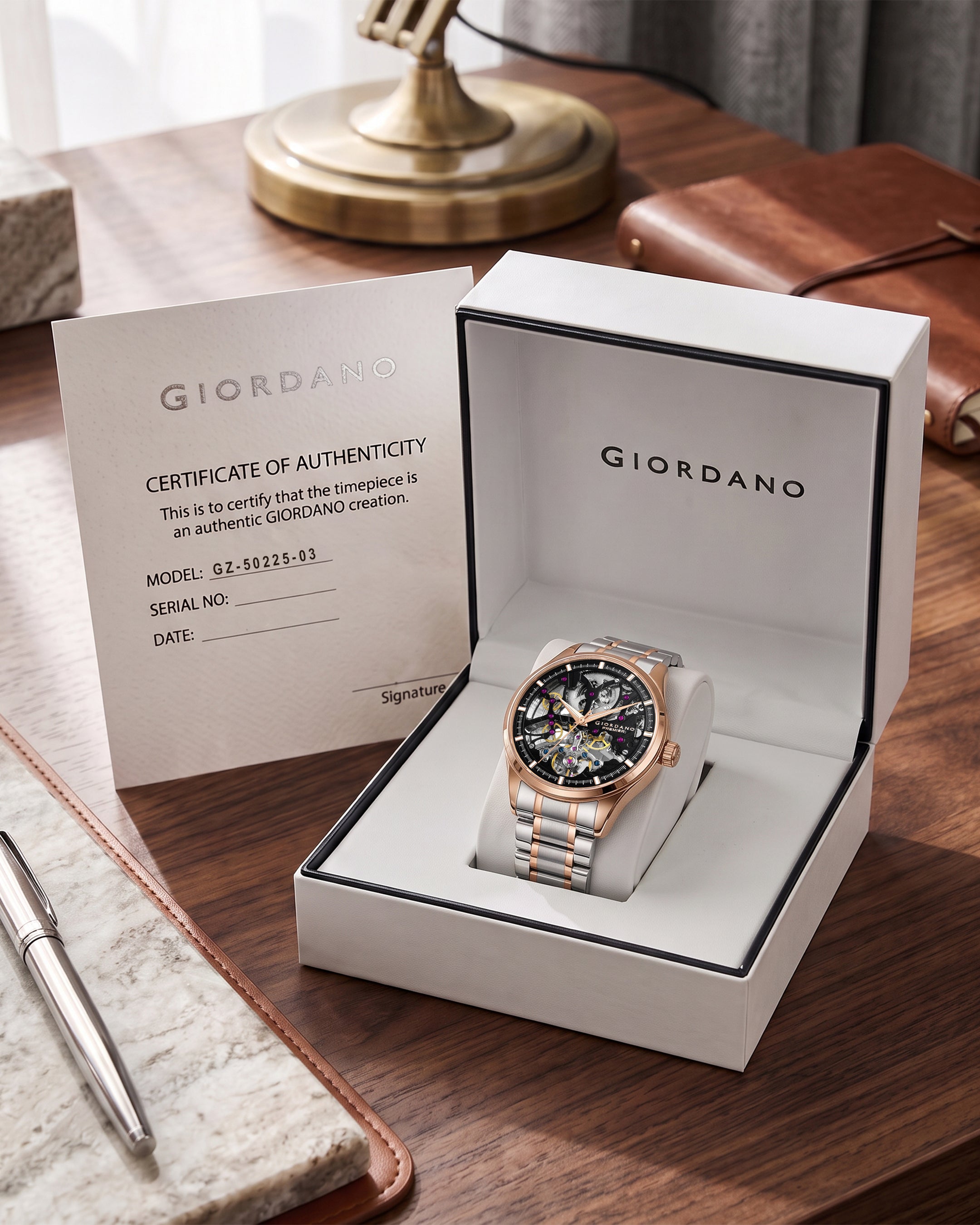 Giordano Premier Fortezza Collection Automatic Watch for Men - GZ-50225-33