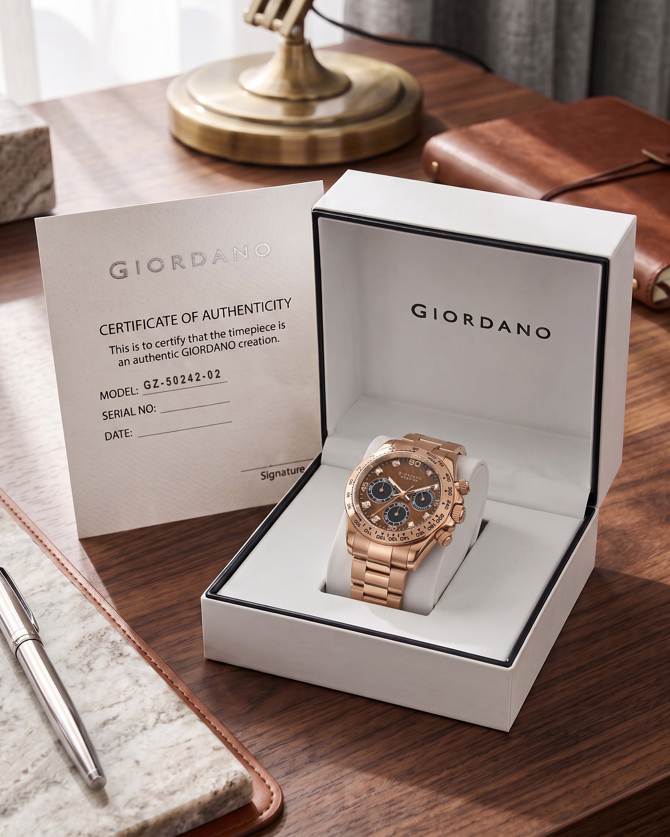 Giordano Premier Eleganza Collection Chronograph Analog Quartz Watch for Men - GZ-50242-02