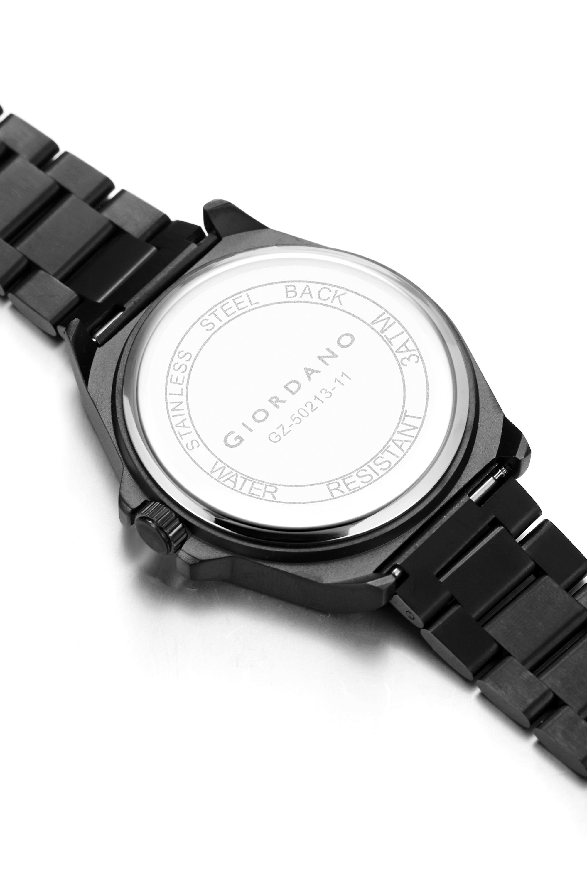 Giordano Elegant Analog Quartz Watch for Men with Multi-Function Hexagonal Dial, Date Display and Stainless Steel Strap - GZ-50213-11