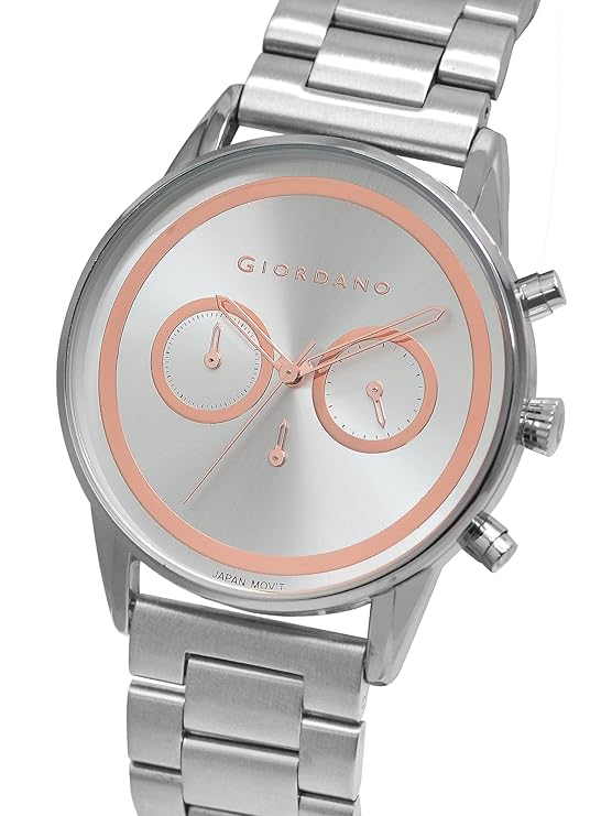 Giordano Analog Stylish Watch for Men & Boys Water Resistant Fashion Watch Round Shape with Multi-Functional Wrist Watch to Compliment Your Look/Ideal Gift for Male | GZ-50087-11