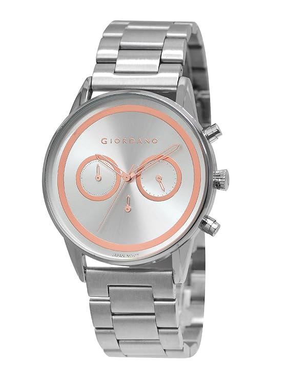 Giordano Analog Stylish Watch for Men & Boys Water Resistant Fashion Watch Round Shape with Multi-Functional Wrist Watch to Compliment Your Look/Ideal Gift for Male | GZ-50087-11