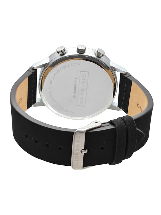 Giordano Analog Sporty Multi-Functional Watch for Men with Round Shape dial and Leather Strap | GZ-50088-02