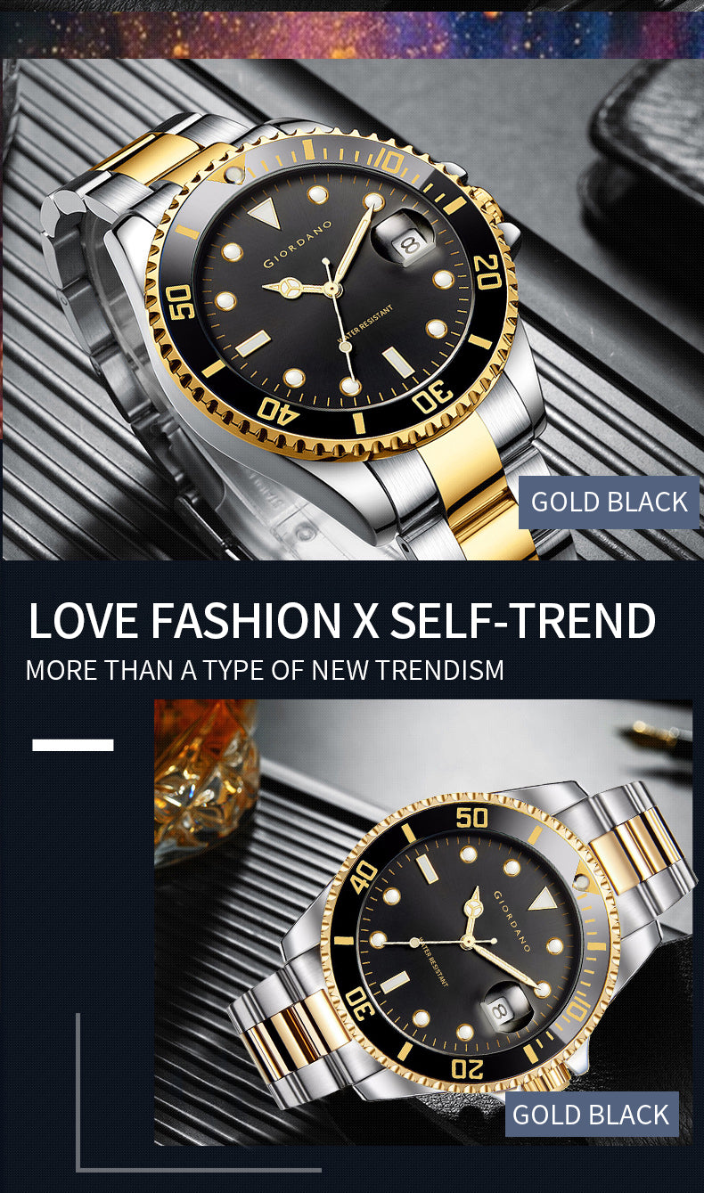 Giordano Analog Wrist Watch for Men Stylish Metal Strap with Water Resistant 3 Hand Mechanism Watch GD-50006-55
