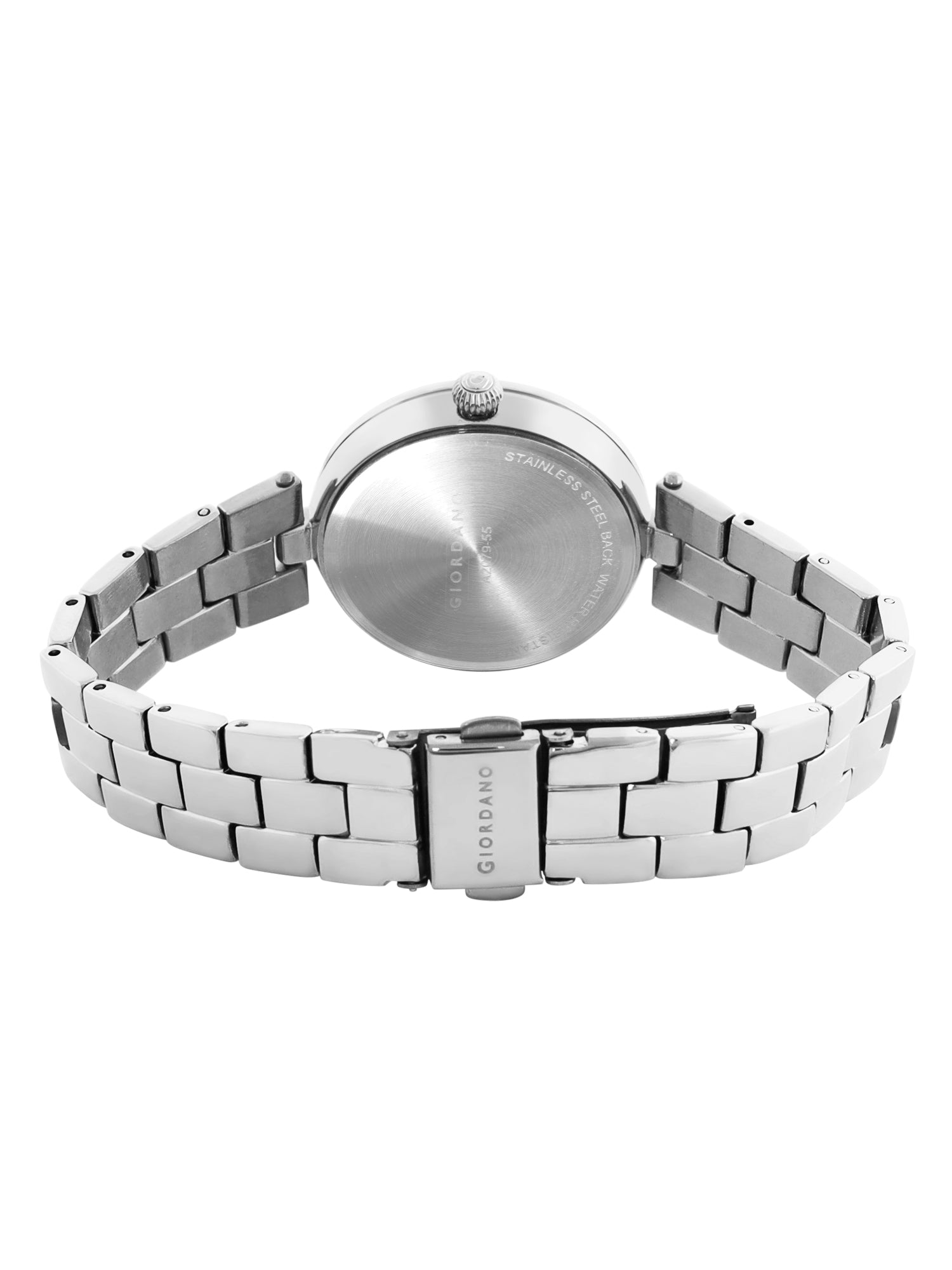 Giordano Analog Watch for Women with Diamond Studded Case and Metal Strap | A2079-55