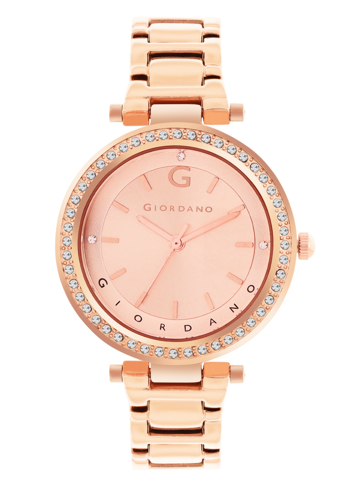 Giordano Beige Analog Wrist Watch for Women Stylish Metal Strap with Water Resistant,Deal Gift for Female - GD-4212-22