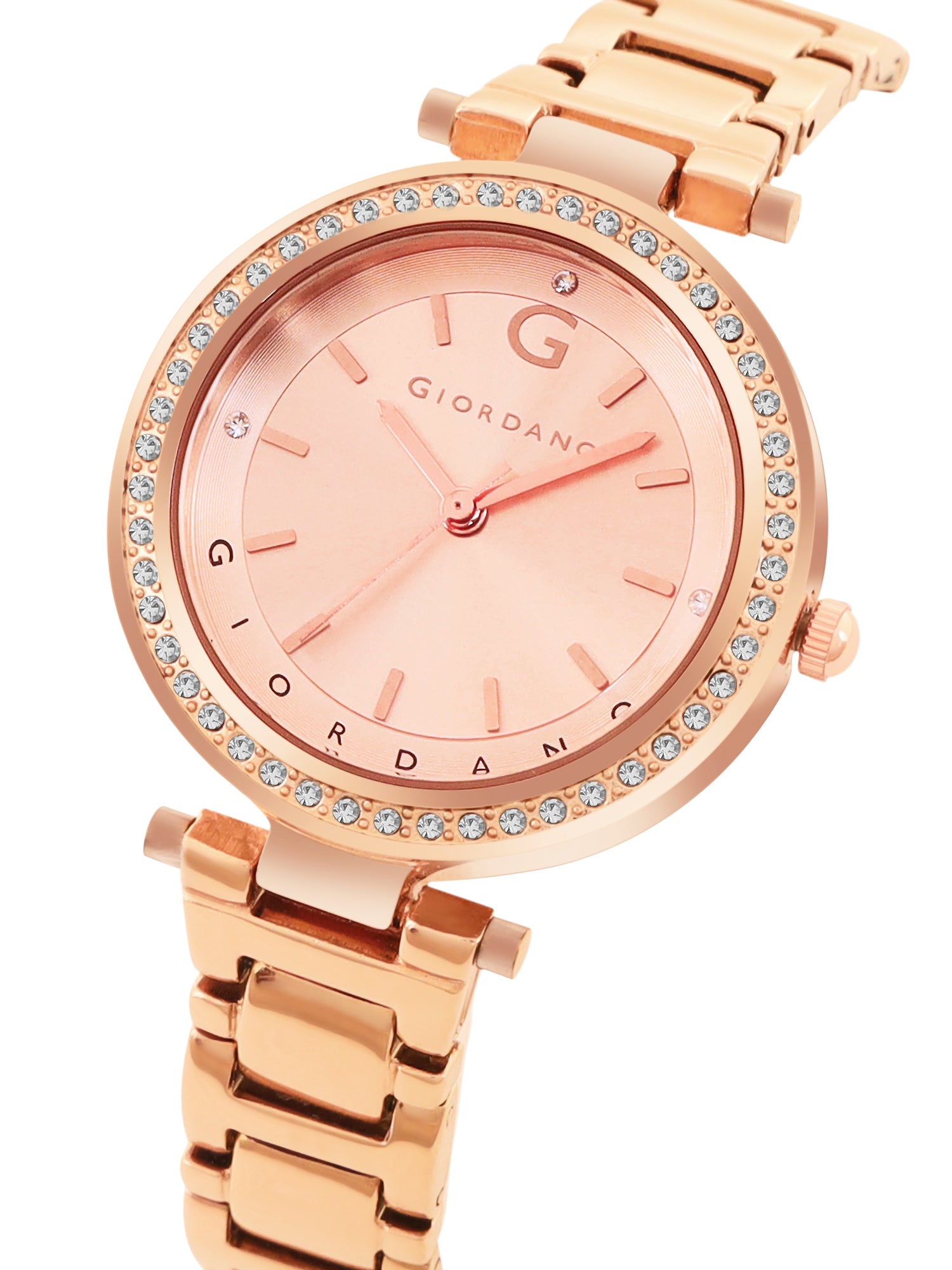 Giordano Beige Analog Wrist Watch for Women Stylish Metal Strap with Water Resistant,Deal Gift for Female - GD-4212-22