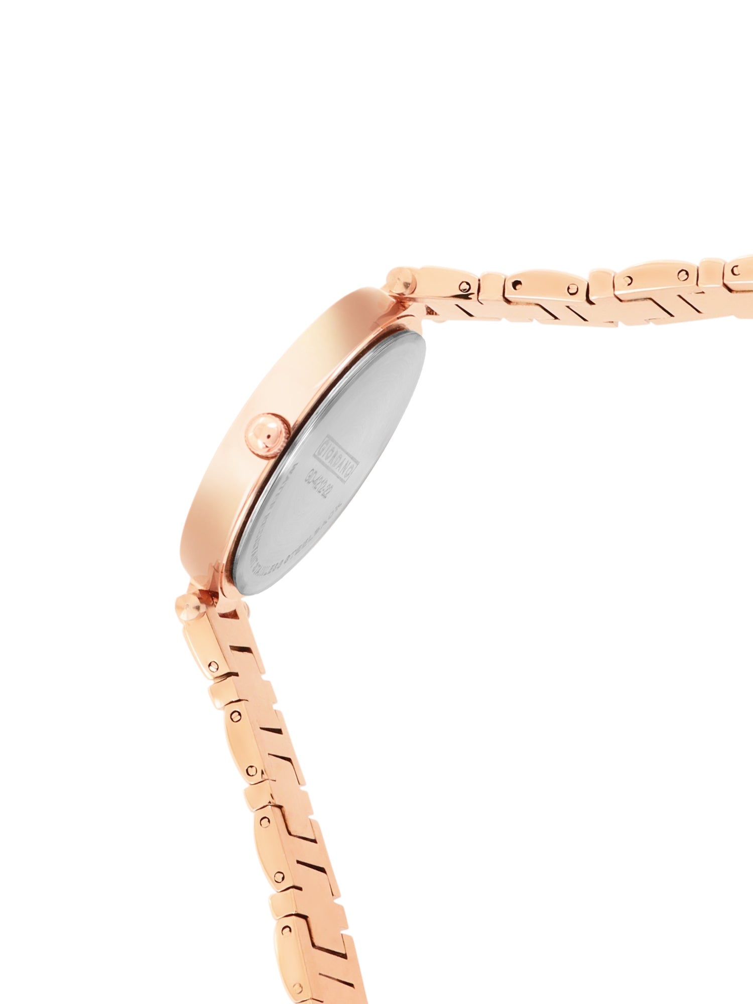 Giordano Beige Analog Wrist Watch for Women Stylish Metal Strap with Water Resistant,Deal Gift for Female - GD-4212-22