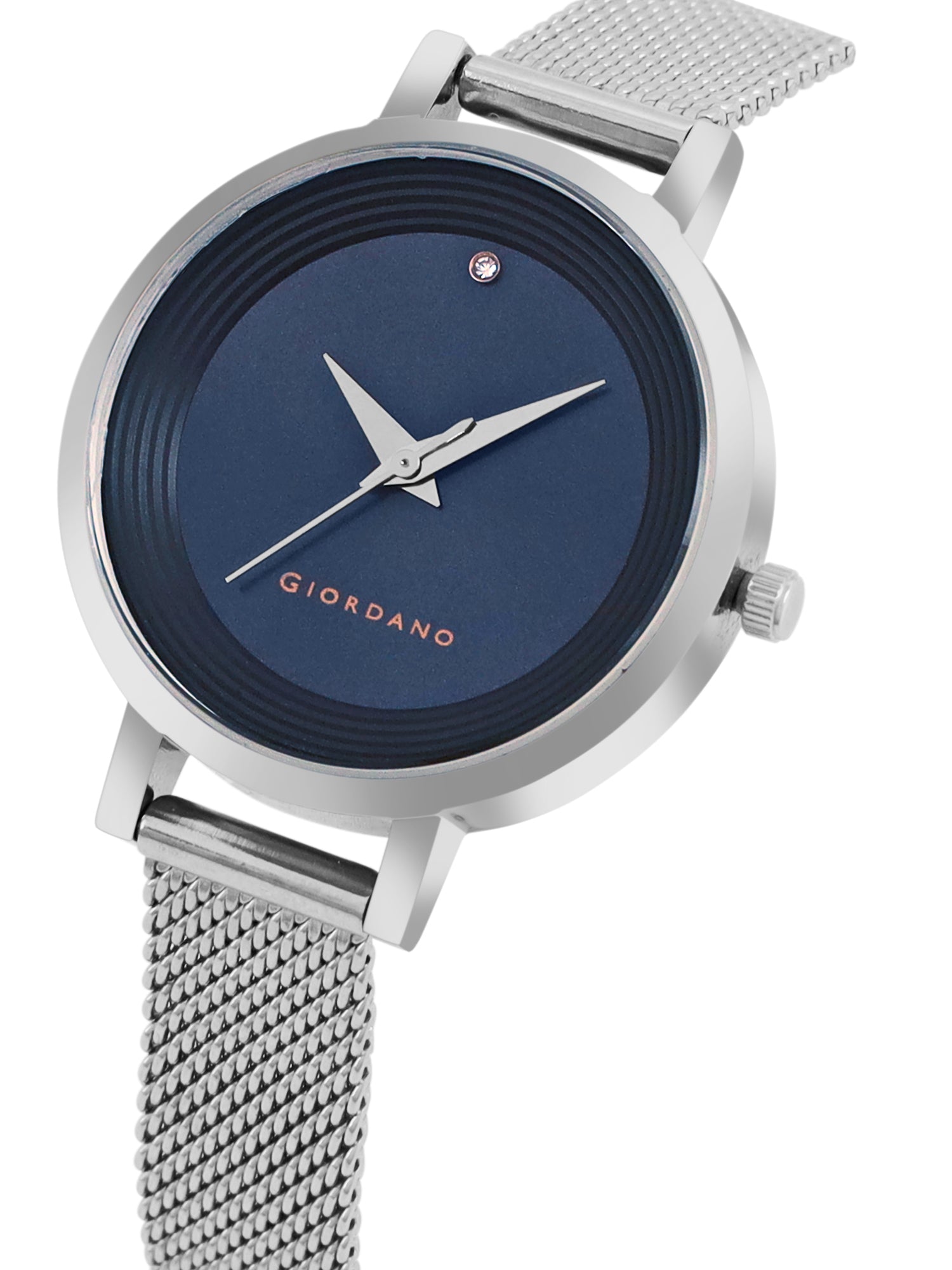 Giordano Fashionista Collection Stylish Analogue Watch for Women | Unique Design with Color Variant Mesh Metal strap | Ladies Wrist Watch to Compliment Your Look Ideal Gift for Women’s |Girls - GD4067-66