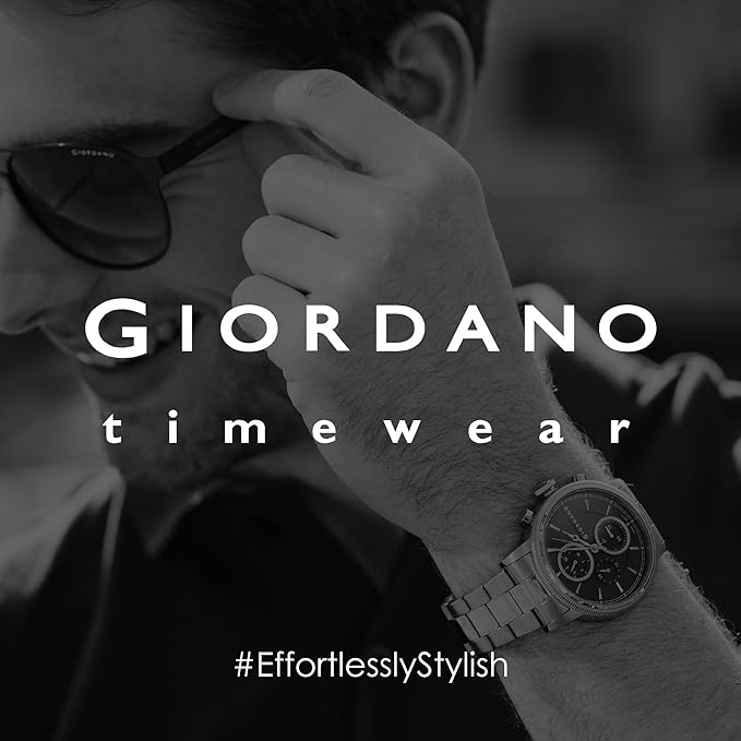 Giordano Multifunction Watch for Men - Perfect Blend of Style and Utility” | Water Resistant Square dial Unique Design Wrist Watch for Man | Best Gift for Males | GZ-50099-03