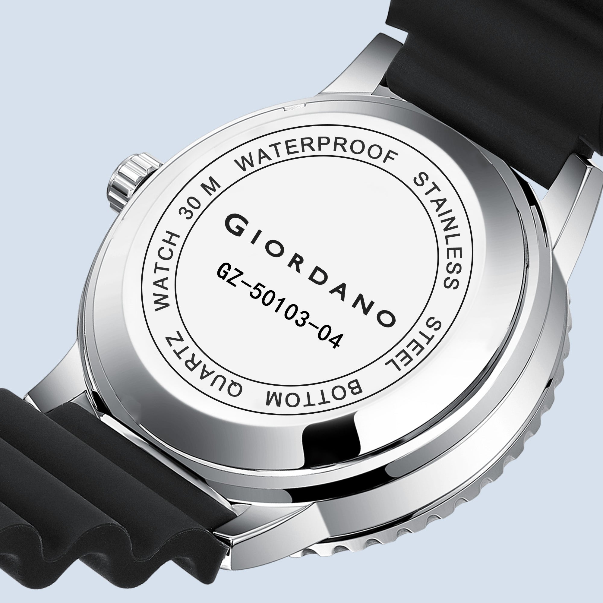 Giordano Analog Wrist Watch for Men Stylish Silicon Strap with Water Resistant 3 Hand Mechanism for Men and Boys to Compliment Your Look/Ideal Gift for Male | GZ-50103-04