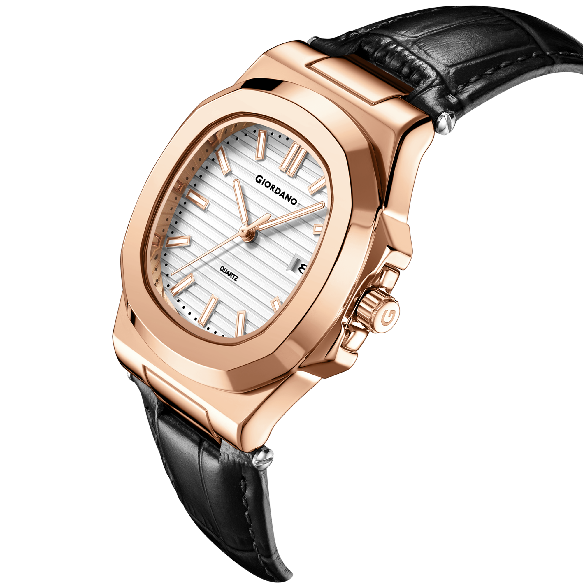 Giordano Analog Wrist Watch for Men Stylish Metal Strap with Water Resistant 3 Hand Mechanism for Men and Boys to Compliment Your Look/Ideal Gift for Male | GZ-50104-02