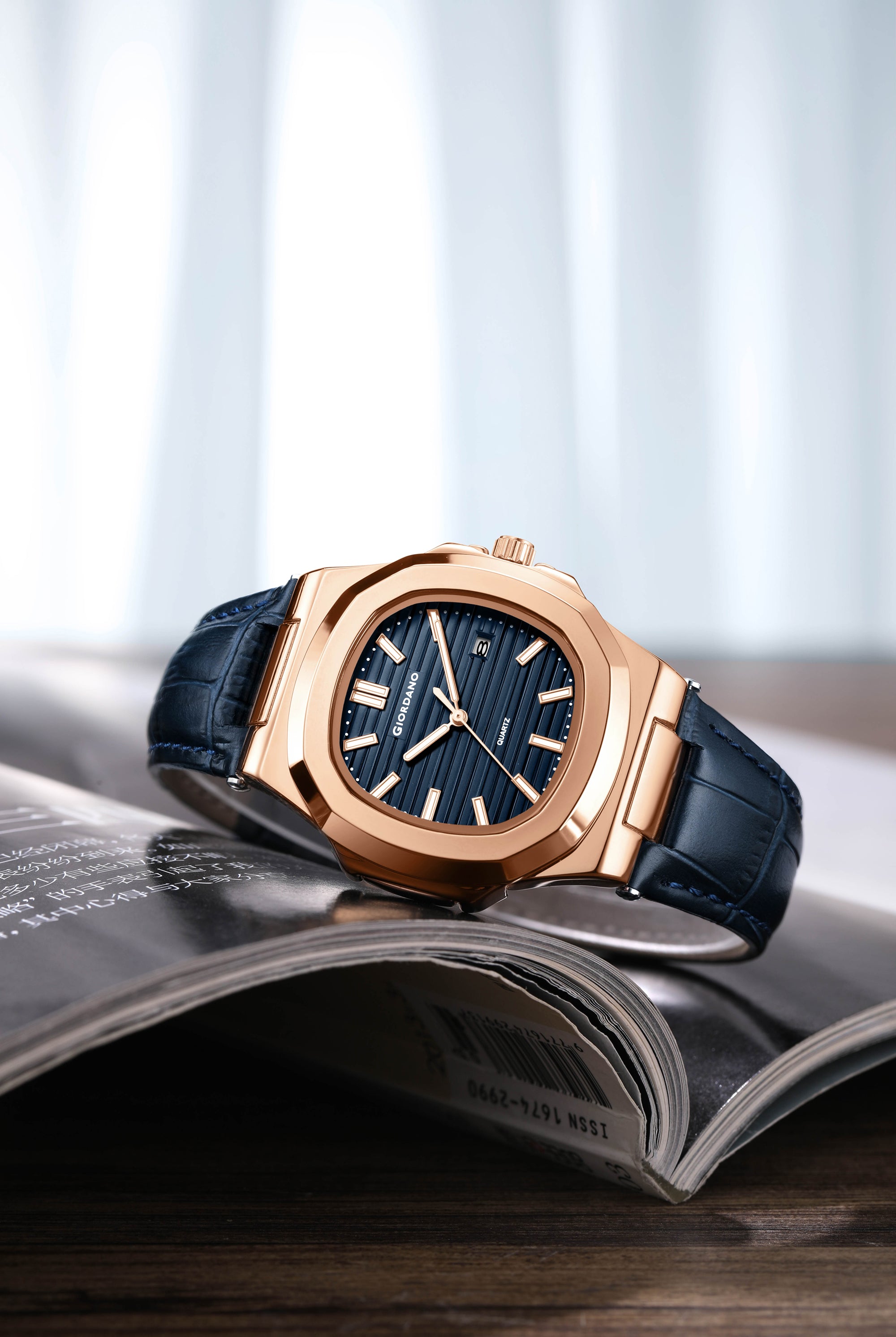 Giordano Analog Wrist Watch for Men Stylish Metal Strap with Water Resistant 3 Hand Mechanism for Men and Boys to Compliment Your Look/Ideal Gift for Male | GZ-50104-01