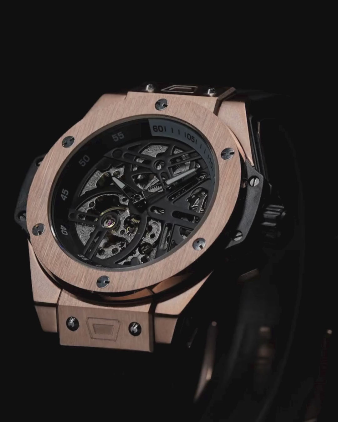 Giordano Premier Phantom Collection Automatic Skeleton Watch for Men - GZ-50240-03
